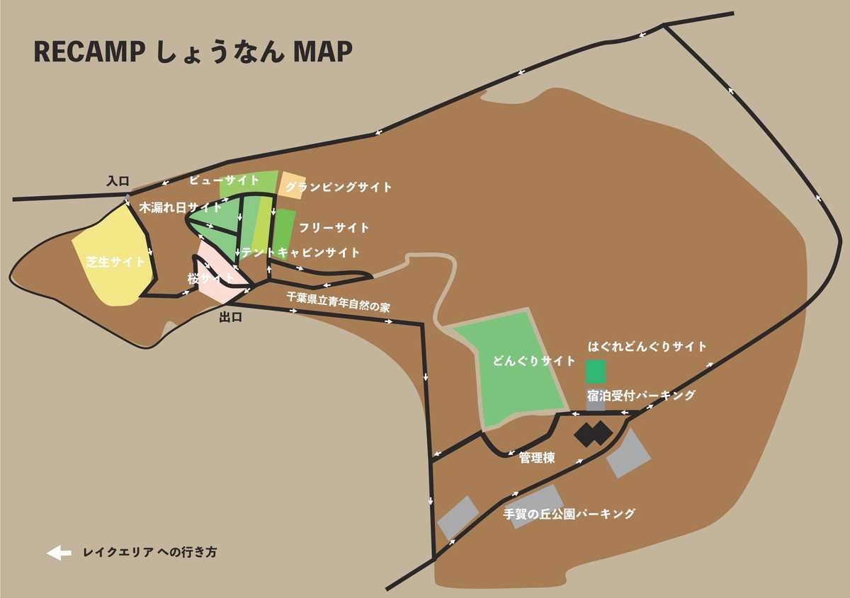 Recamp (リキャンプ)しょうなんのエリア地図